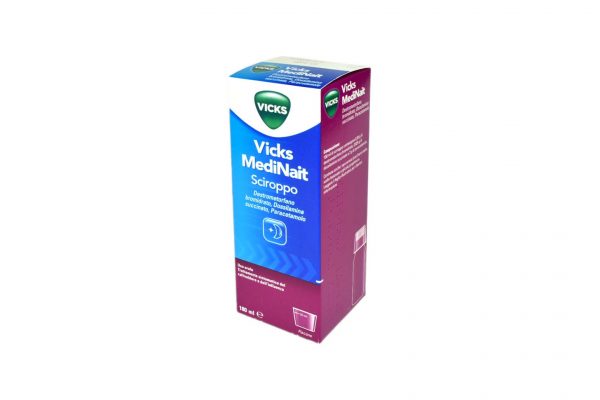 VICKS MEDINAIT*sciroppo 0,5 mg/ml + 0,25 mg/ml + 20 mg/ml 180 ml