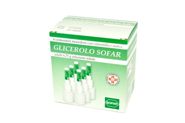 GLICEROLO (ALFASIGMA)*AD 6 contenitori monodose 6,75 g soluzrett con camomilla e malva