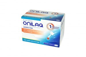 ONILAQ*smalto unghie 1 flacone vetro 2,5 ml 5% con tappo applicatore e con accessori