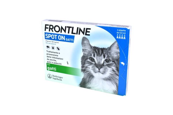 FRONTLINE SPOT-ON GATTI*soluz 4 pipette 0,5 ml 50 mg