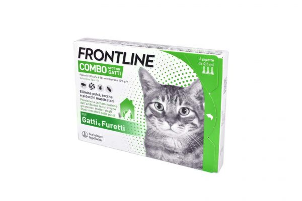 FRONTLINE COMBO SPOT-ON GATTI*soluz 3 pipette 0,5 ml 50 mg +60 mg gatti e furetti