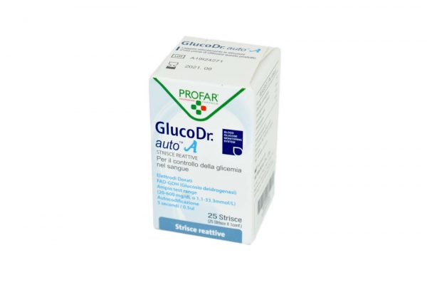 GLUCO DR AUTO GLICEMIA 25 STRISCE PROFAR