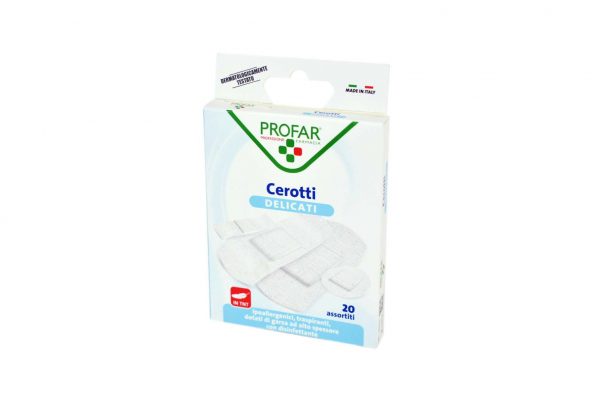 CEROTTO TESSUTO NON TESSUTO DELICATO ASSORTITI 20 PEZZI PROFAR