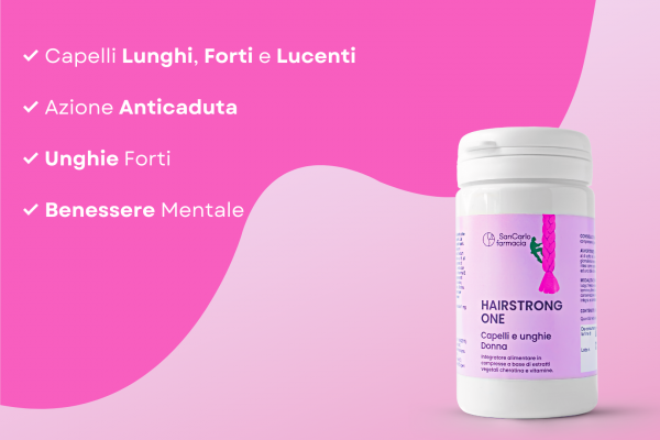 HAIRSTRONG ONE capelli e unghie donna 60 COMPRESSE - immagine 3
