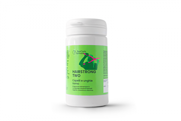 HAIRSTRONG TWO capelli e unghie uomo 60 COMPRESSE
