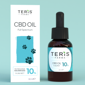 TERIS VET CBD OIL – Olio di CBD 10% 30ml per Animali